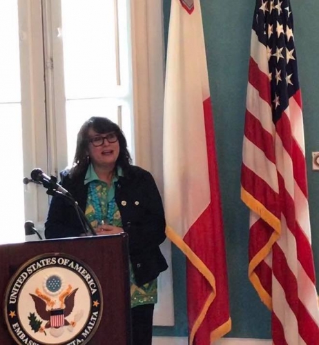 Dr, Tracy Prince at US Embassy / Malta