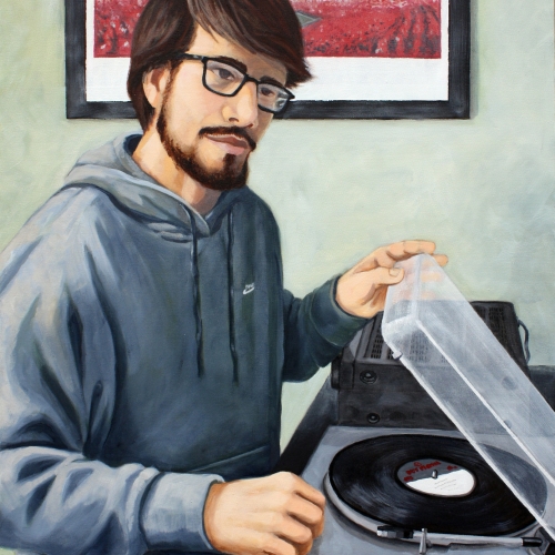 Portrait of John Spinning Tunes (Lincoln, Nebraska) 